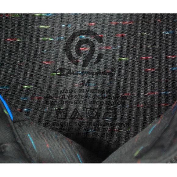 Champion Gray Multicolor Golf Polo Shirt - Picture 6 of 7